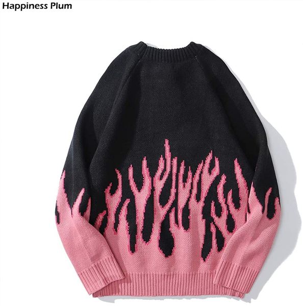 mens sweaters streetwear retro women pink flame knitted pullover sweater hip hop new pull over casual harajuku sweatshirts, Black
mens sweaters streetwear retro women pink flame knitted pullover sweater hip hop new pull over casual harajuku sweatshirts, Black