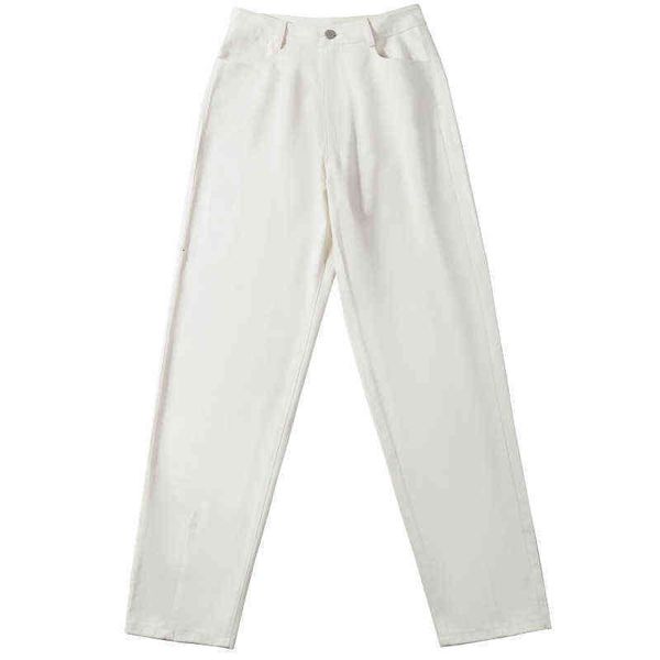 early autumn 2021 small loose thin high waist straight leg pants casual versatile white harem pants for women, Black;white
early autumn 2021 small loose thin high waist straight leg pants casual versatile white harem pants for women, Black;white