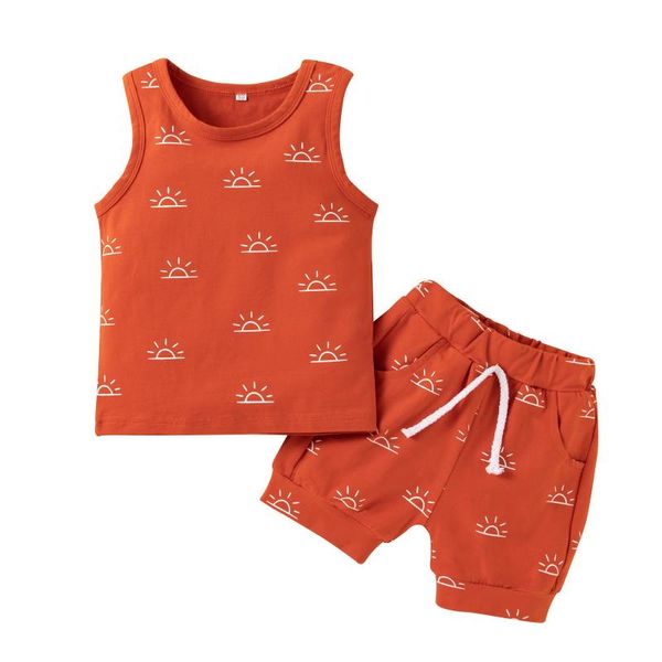 toddler casual kids clothes baby boys girl sets sunrise print summer tank pocket short pants outfits clothing, White
toddler casual kids clothes baby boys girl sets sunrise print summer tank pocket short pants outfits clothing, White