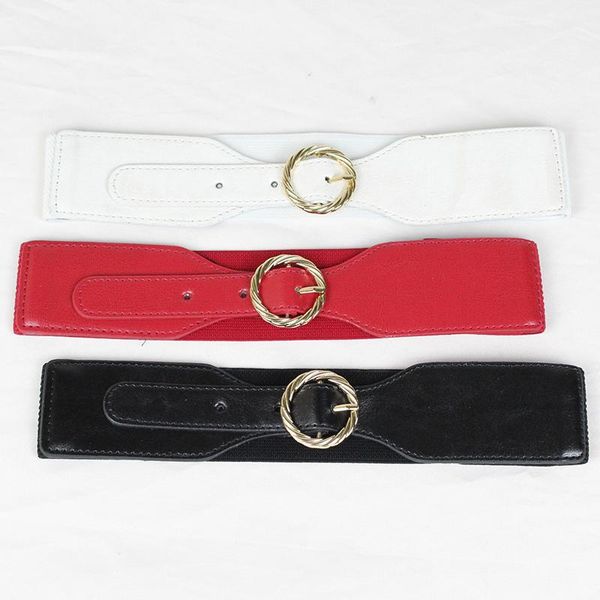 belts selling designer's waistband women's elastic ring button dress versatile decoration, Black;brown
belts selling designer's waistband women's elastic ring button dress versatile decoration, Black;brown