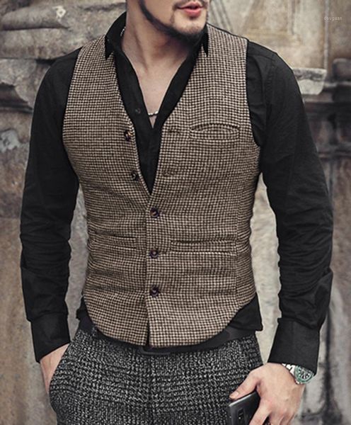 men's vests 2021 dot vest formal business wool tweed waistcoat groomsmen jacket for wedding, Black;white
men's vests 2021 dot vest formal business wool tweed waistcoat groomsmen jacket for wedding, Black;white