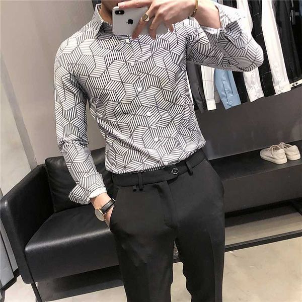 simple business dress shirt for men fashion striped long sleeve casual slim fit shirt social party blouse camisa masculina 210527, White;black
simple business dress shirt for men fashion striped long sleeve casual slim fit shirt social party blouse camisa masculina 210527, White;black