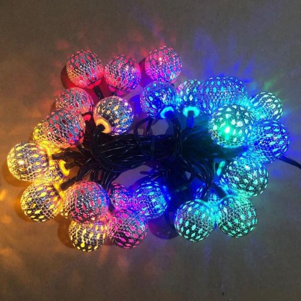 party decoration iron ball string light decorative safe romantic led solar warm white fairy for xmas tree
party decoration iron ball string light decorative safe romantic led solar warm white fairy for xmas tree