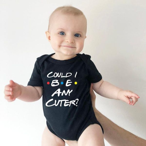 rompers could i be any cuter baby bodysuit funny friends body cotton summer short sleeve boys girls clothes, Blue
rompers could i be any cuter baby bodysuit funny friends body cotton summer short sleeve boys girls clothes, Blue