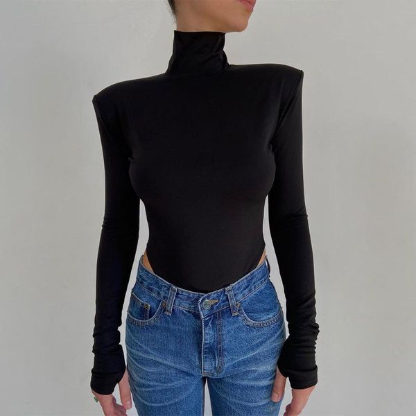 women's jumpsuits & rompers 2021 fashion women backless bodysuit long sleeve shoulder pad turtleneck bodycon party elegant autumn winte, Black;white
women's jumpsuits & rompers 2021 fashion women backless bodysuit long sleeve shoulder pad turtleneck bodycon party elegant autumn winte, Black;white