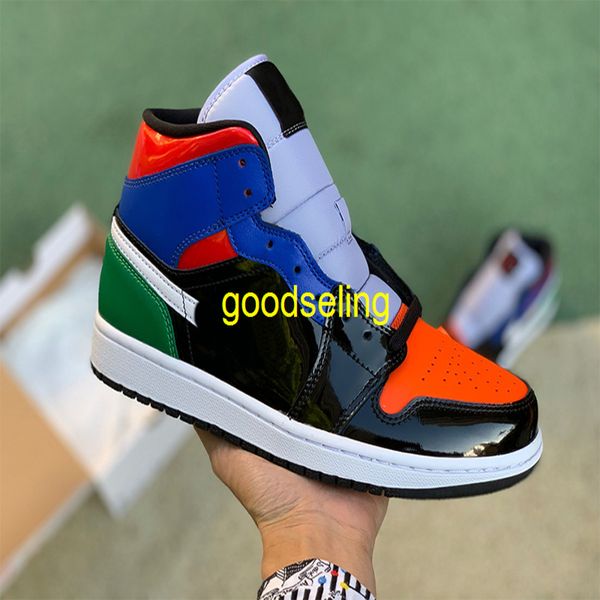 mid se wmns "multi patent" 1 1s jumpman basketball shoes game time men women black blue red paint leather trainers sneakers outdoo
mid se wmns "multi patent" 1 1s jumpman basketball shoes game time men women black blue red paint leather trainers sneakers outdoo
