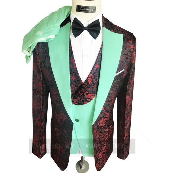men's suits & blazers 2021 designers fashion men suit floral printed blazer with mint pants tailored luxury groom wedding burgundy jack, White;black
men's suits & blazers 2021 designers fashion men suit floral printed blazer with mint pants tailored luxury groom wedding burgundy jack, White;black