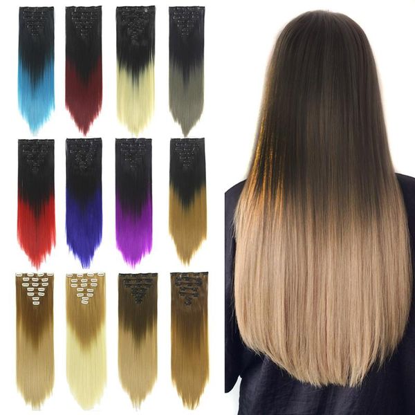 synthetic wigs soowee straight purple blonde hairpieces hair clip-in full head mega rainbow clips for women, Black
synthetic wigs soowee straight purple blonde hairpieces hair clip-in full head mega rainbow clips for women, Black