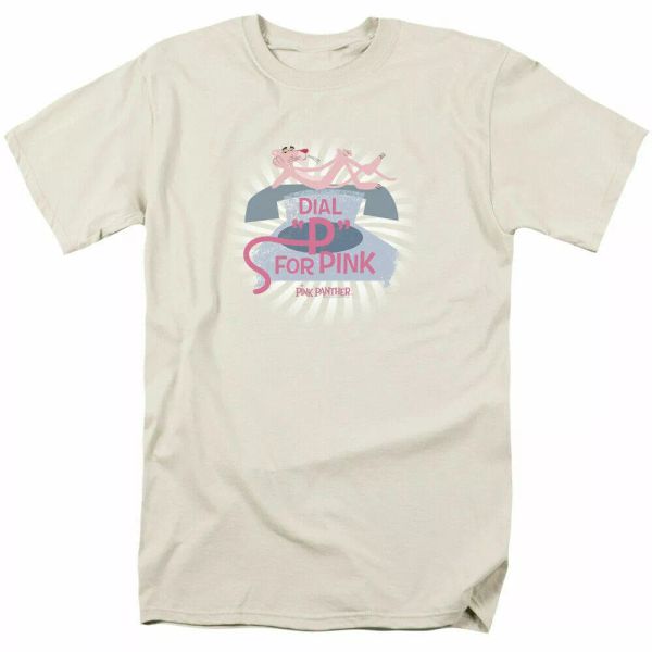 pink panther dial p for pink t shirt mens licensed cartoon merchandise cream, White;black
pink panther dial p for pink t shirt mens licensed cartoon merchandise cream, White;black