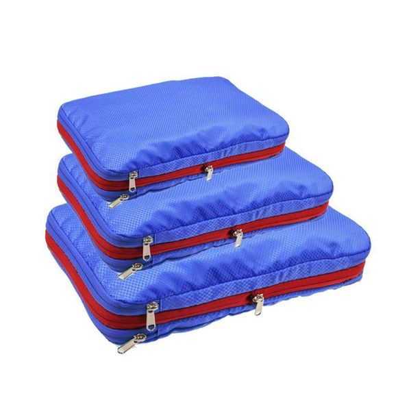 toiletry kits 3pcs foldable storage bag clothes luggage packing organizer pouch duffle bags