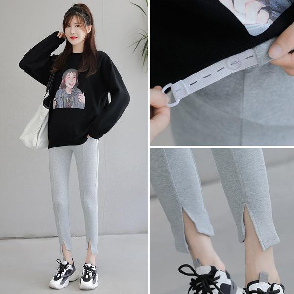 0211# maternity pants spring autumn fashion cotton adjustable elastic waist belly support leggings bottoms, White
0211# maternity pants spring autumn fashion cotton adjustable elastic waist belly support leggings bottoms, White