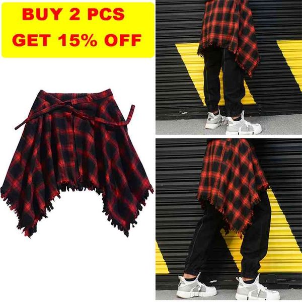 hip-hop brand punk street dance fake hem short-sleeved decorative shirt for men hip-hop clothes skirt man shorts 210716, White;black
hip-hop brand punk street dance fake hem short-sleeved decorative shirt for men hip-hop clothes skirt man shorts 210716, White;black