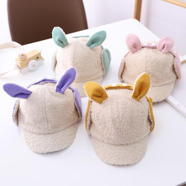 berets autumn winter children's hat korean imitate lamb fur ears bomber men and women baby outdoor warm ear protection cap, Blue;gray
berets autumn winter children's hat korean imitate lamb fur ears bomber men and women baby outdoor warm ear protection cap, Blue;gray
