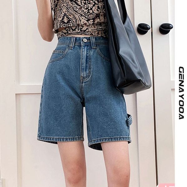genayooa streetwear biker women summer korean style blue high waist shorts jeans ladies denim short feminino 210417, White;black
genayooa streetwear biker women summer korean style blue high waist shorts jeans ladies denim short feminino 210417, White;black