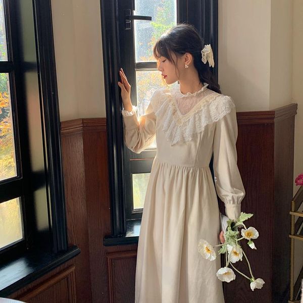 casual dresses autumn lace patchwork dress women stand collar long sleeve velvet midi party high waist a-line heart buttons, Black;gray
casual dresses autumn lace patchwork dress women stand collar long sleeve velvet midi party high waist a-line heart buttons, Black;gray