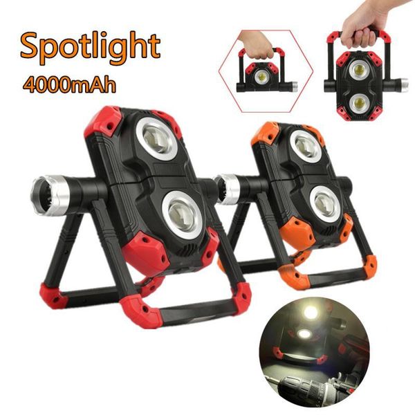 portable led work light 2cob usb rechargeable flood 360°rotation searchlight magnetic stand spotlight for garage camping lanterns
portable led work light 2cob usb rechargeable flood 360°rotation searchlight magnetic stand spotlight for garage camping lanterns