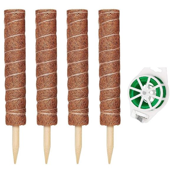 other garden supplies moss poles for climbing plant coir totem extension pole stick support with 20m twist tie, 4 pack
other garden supplies moss poles for climbing plant coir totem extension pole stick support with 20m twist tie, 4 pack
