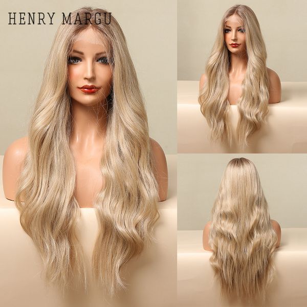 henry margu lace front synthetic wig ombre brown honey blonde middle part long natural wavy lace wig for women heat resistant, Black
henry margu lace front synthetic wig ombre brown honey blonde middle part long natural wavy lace wig for women heat resistant, Black
