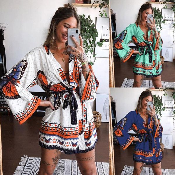 casual dresses butterfly print women belted mini dress plus size summer v neck long sleeve bohemia ladies vestidos, Black;gray
casual dresses butterfly print women belted mini dress plus size summer v neck long sleeve bohemia ladies vestidos, Black;gray