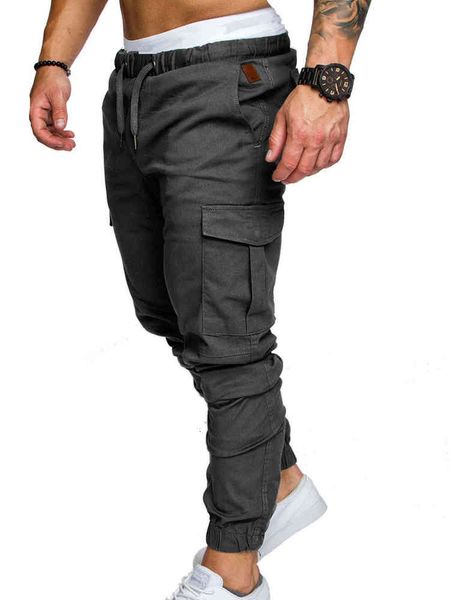 pants men's sport joggers hip hop harem male trousers solid multi-pocket elastic waist sweatpants aald, Black
pants men's sport joggers hip hop harem male trousers solid multi-pocket elastic waist sweatpants aald, Black