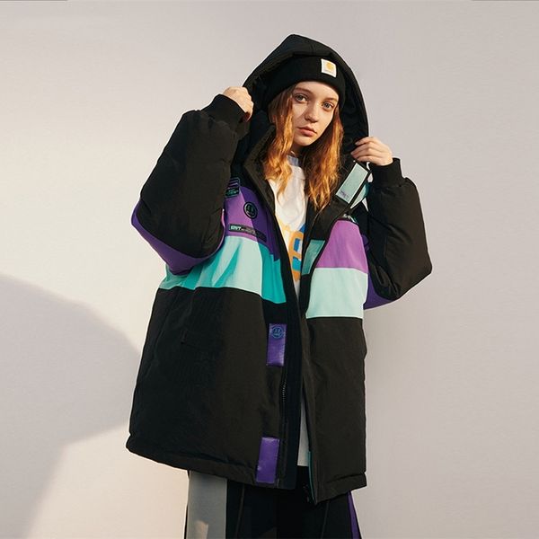 2021 new devil face hooded fashion contrast color splicing warm casual down jacket trend men and women, Black
2021 new devil face hooded fashion contrast color splicing warm casual down jacket trend men and women, Black