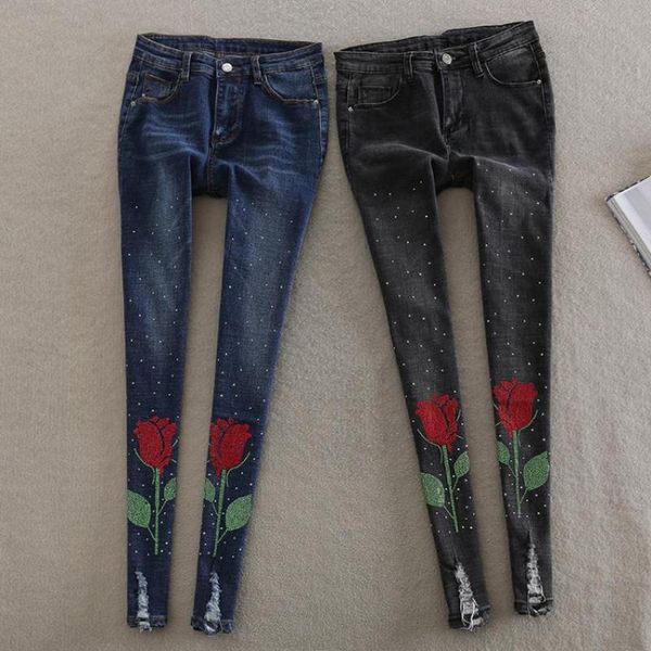 stretch diamond beading jeans european flowers pattern female rhinestone embroidery flare trousers wq2217 women's, Blue
stretch diamond beading jeans european flowers pattern female rhinestone embroidery flare trousers wq2217 women's, Blue