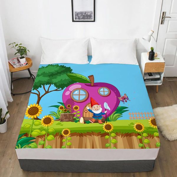 sheets & sets cartoon children's elastic fitted sheet bed with an band mattress cover cute fairy tale world dwarf blue
sheets & sets cartoon children's elastic fitted sheet bed with an band mattress cover cute fairy tale world dwarf blue
