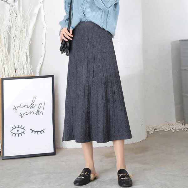 skirts 2021 autumn winter fashion women knit a line skirt korean slim stretch high waist pleated black gray coffee long
skirts 2021 autumn winter fashion women knit a line skirt korean slim stretch high waist pleated black gray coffee long