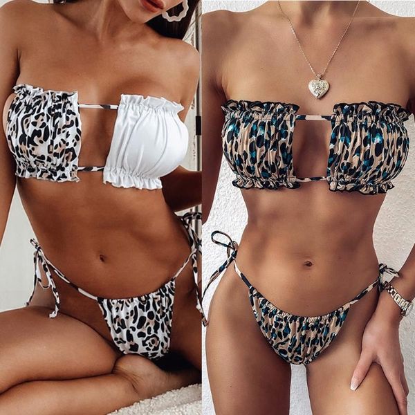 2pcs women bikini set strapless hollow out ruched bandage bathing swimsuit drop two-piece suits
2pcs women bikini set strapless hollow out ruched bandage bathing swimsuit drop two-piece suits