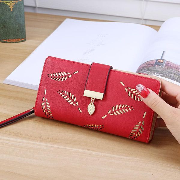 wallets fashion women long 2 folding hollow out leaf zipper wallet student lady coin purse clutch phone bag card holder, Red;black
wallets fashion women long 2 folding hollow out leaf zipper wallet student lady coin purse clutch phone bag card holder, Red;black