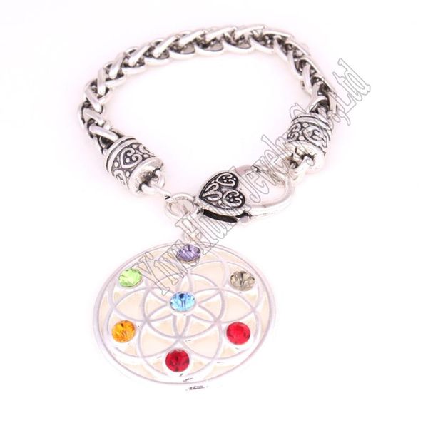 length for child flower of life seven chakra symbol charm religious pendant buddhist bracelet link, chain, Black
length for child flower of life seven chakra symbol charm religious pendant buddhist bracelet link, chain, Black