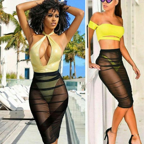 fashion summer women beach mesh cover up skirt chiffon beachwear short bathing sundress women's swimwear, White;black
fashion summer women beach mesh cover up skirt chiffon beachwear short bathing sundress women's swimwear, White;black