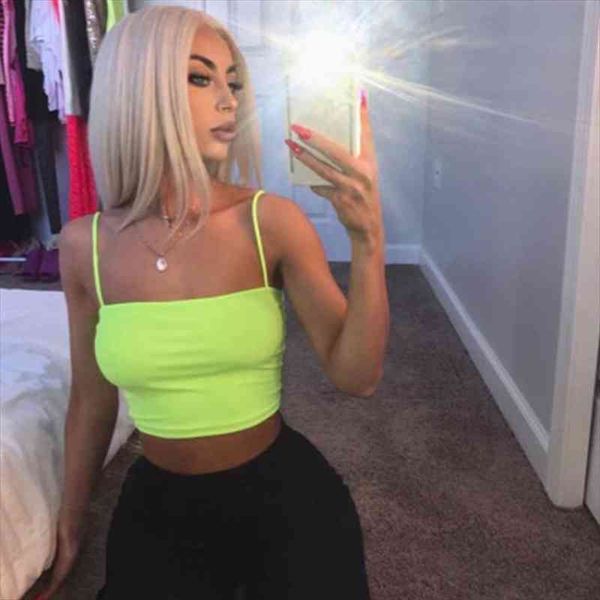 fluorescent green pink womens tanks crop summer harajuku solid slash neck neon streetwear tank backless party short vest, White
fluorescent green pink womens tanks crop summer harajuku solid slash neck neon streetwear tank backless party short vest, White