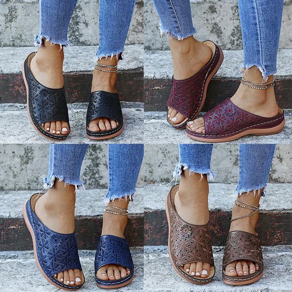 slippers 2021 summer women sandals hollow out open toe wedge vintage anti-slip casual female platform shoes sandalias, Black
slippers 2021 summer women sandals hollow out open toe wedge vintage anti-slip casual female platform shoes sandalias, Black