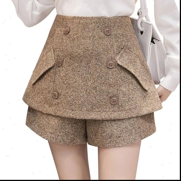s 2xl womens shorts autumn winter boot woolen double breasted skirt zipper texture tweed wide leg plus size black, White;black
s 2xl womens shorts autumn winter boot woolen double breasted skirt zipper texture tweed wide leg plus size black, White;black
