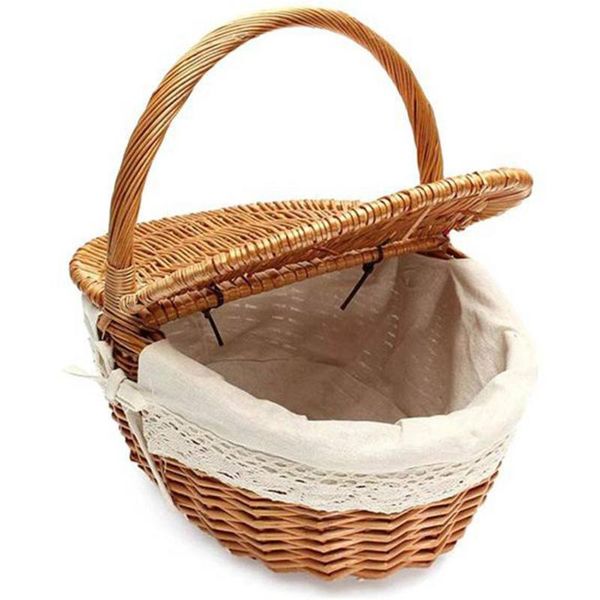 storage baskets 1pcs wicker basket making english picnic double lidded willow frame shopping camping hiking outdoor tools
storage baskets 1pcs wicker basket making english picnic double lidded willow frame shopping camping hiking outdoor tools