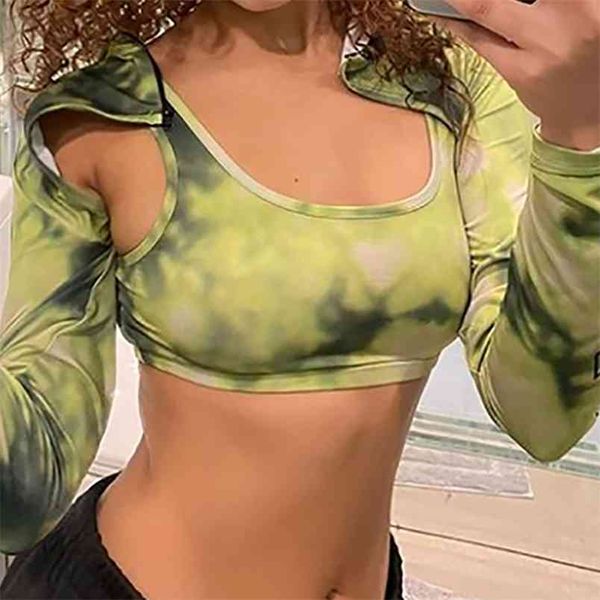 omsj tie-dye printed fake two piece t-shirt female long sleeve u neck stitched crop fashion daily streetwear skinny 210517, White
omsj tie-dye printed fake two piece t-shirt female long sleeve u neck stitched crop fashion daily streetwear skinny 210517, White