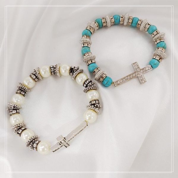 charm bracelets fashion bead crystal cross elastic bracelet wholesale religious simulated pearl rhinestone stretch bangle jewelry gift, Golden;silver
charm bracelets fashion bead crystal cross elastic bracelet wholesale religious simulated pearl rhinestone stretch bangle jewelry gift, Golden;silver