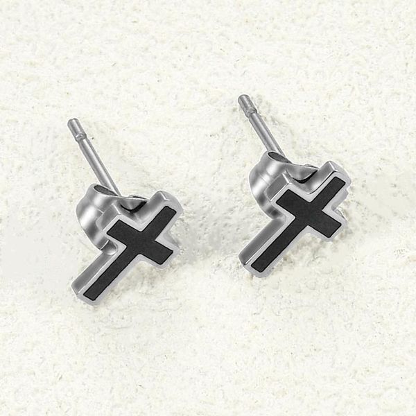 stud stainless steel earrings women girls simple cross shape cartilage studs, Golden;silver
stud stainless steel earrings women girls simple cross shape cartilage studs, Golden;silver