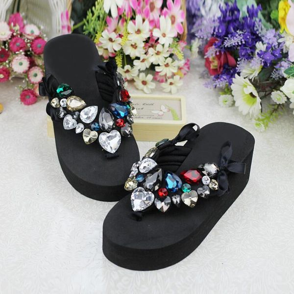 slippers 2021 drop summer woman sandals platform wedges creepers crystal rhinestone causal comfort women slides flip flops, Black
slippers 2021 drop summer woman sandals platform wedges creepers crystal rhinestone causal comfort women slides flip flops, Black
