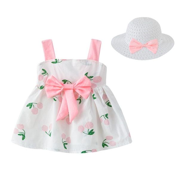 clothing sets baby girls cotton dress,2pcs toddler summer breathable fruit/heart printing bow sleeveless suspender princess skirt+sunhat, White
clothing sets baby girls cotton dress,2pcs toddler summer breathable fruit/heart printing bow sleeveless suspender princess skirt+sunhat, White