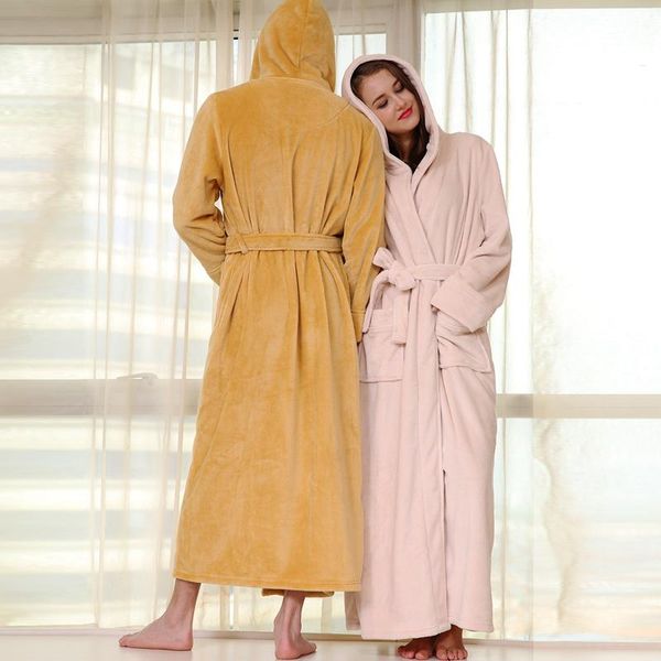 couples pajamas winter thickened flannel long nightgown women coral velvet men robes sleeve hooded bathrobe women's sleepwear, Black;red
couples pajamas winter thickened flannel long nightgown women coral velvet men robes sleeve hooded bathrobe women's sleepwear, Black;red