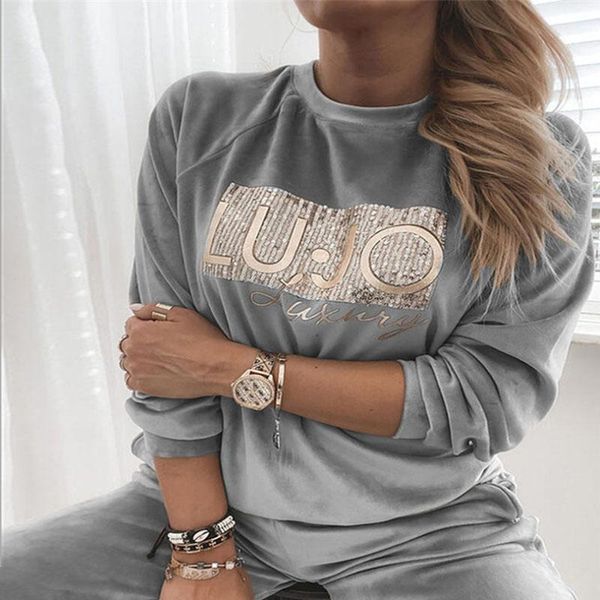 women sequin velvet blouse elegant solid long sleeve letter lady shirt autumn casual comfort warm pullover sweatshirt 3xl women's hood, Black
women sequin velvet blouse elegant solid long sleeve letter lady shirt autumn casual comfort warm pullover sweatshirt 3xl women's hood, Black