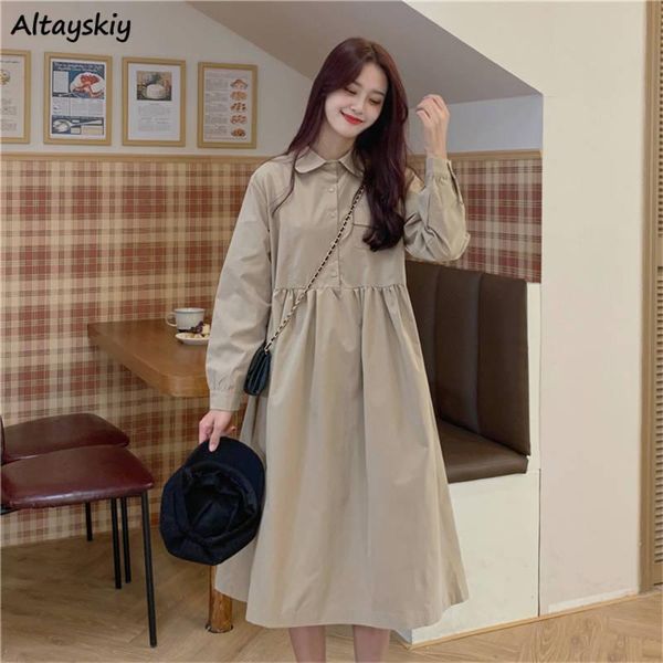 casual dresses dress womens loose leisure turn down collar retro simple french ulzzang romance kawaii trendy female daily autumn, Black;gray
casual dresses dress womens loose leisure turn down collar retro simple french ulzzang romance kawaii trendy female daily autumn, Black;gray