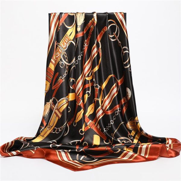 scarves design print headband square scarf women hijab silk scarfs lady shawl wrap neckerchief bandana fashion foularad accessories 2021, Blue;gray
scarves design print headband square scarf women hijab silk scarfs lady shawl wrap neckerchief bandana fashion foularad accessories 2021, Blue;gray