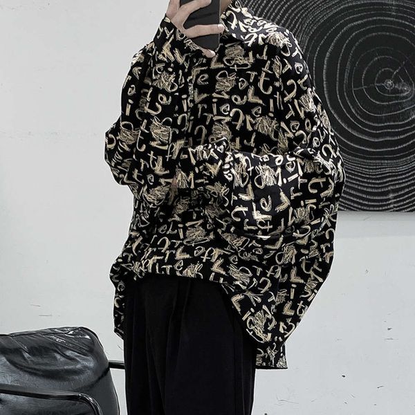men's casual shirts shirtshirt korean version long sleeve shirt fashion ruffian dark men's suit with fashionable and handsome frie, White;black
men's casual shirts shirtshirt korean version long sleeve shirt fashion ruffian dark men's suit with fashionable and handsome frie, White;black