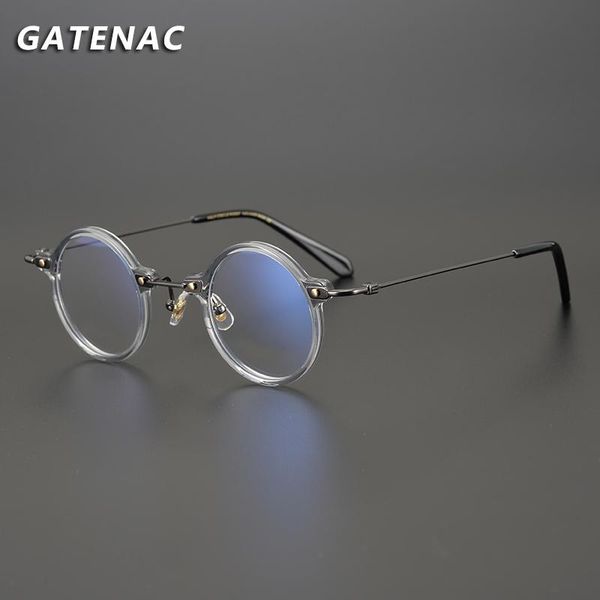 fashion sunglasses frames vintage acetate titanium glasses frame men 2021 round prescription optical eyeglasses women transpare, Black
fashion sunglasses frames vintage acetate titanium glasses frame men 2021 round prescription optical eyeglasses women transpare, Black
