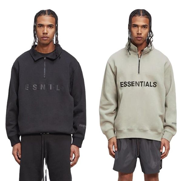 double line high street half zipper chest letter hoodies designer loose stand up collar men's and women's sweatshirt trend casual, Black
double line high street half zipper chest letter hoodies designer loose stand up collar men's and women's sweatshirt trend casual, Black