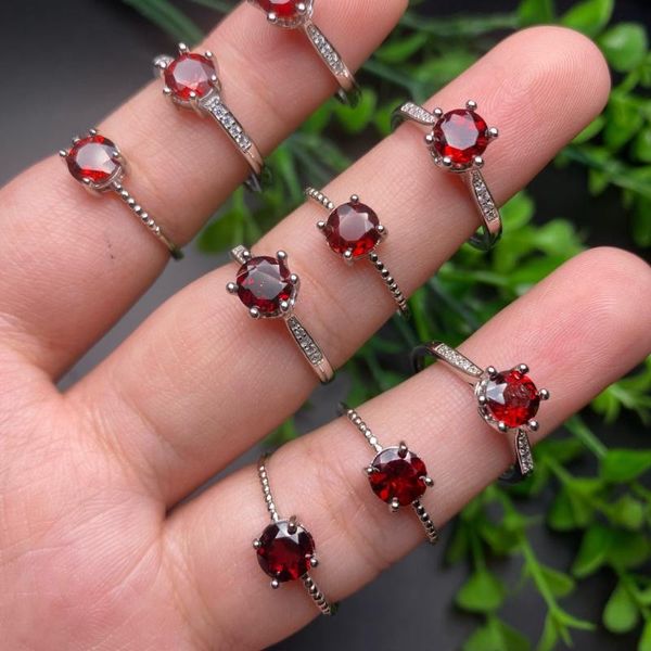 elegant natural stone rings for women small round dark red garnets quartz crystal ring party wedding jewelry adjustable, Slivery;golden
elegant natural stone rings for women small round dark red garnets quartz crystal ring party wedding jewelry adjustable, Slivery;golden