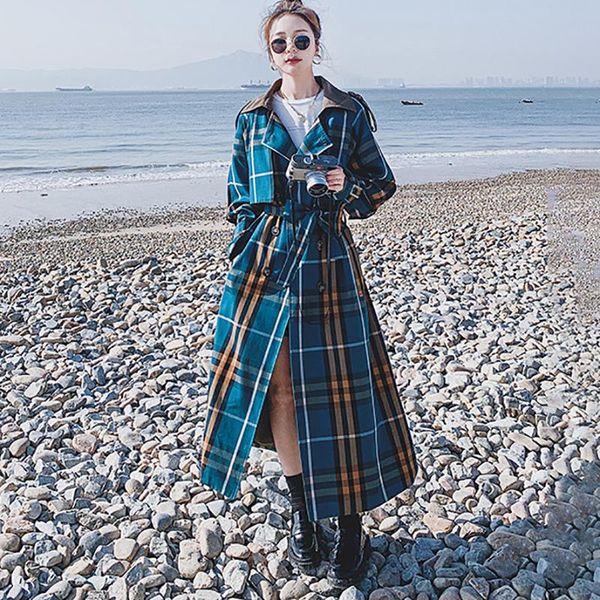 women's trench coats women's windbreaker spring autumn design sense long loose lattice british style cloak commute straight korean, Tan;black
women's trench coats women's windbreaker spring autumn design sense long loose lattice british style cloak commute straight korean, Tan;black